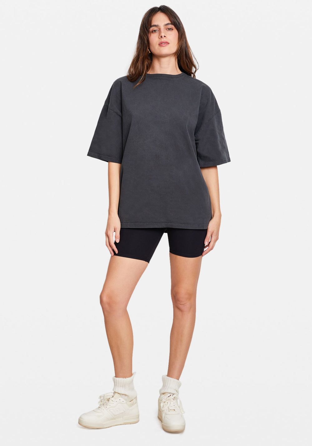 OVERSIZED VINTAGE TEE WASHED BLACK