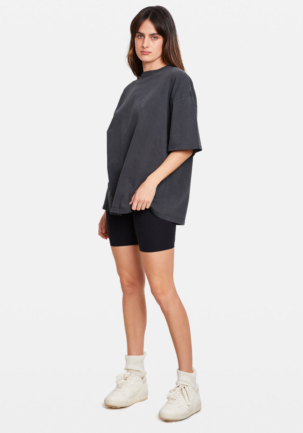 OVERSIZED VINTAGE TEE WASHED BLACK