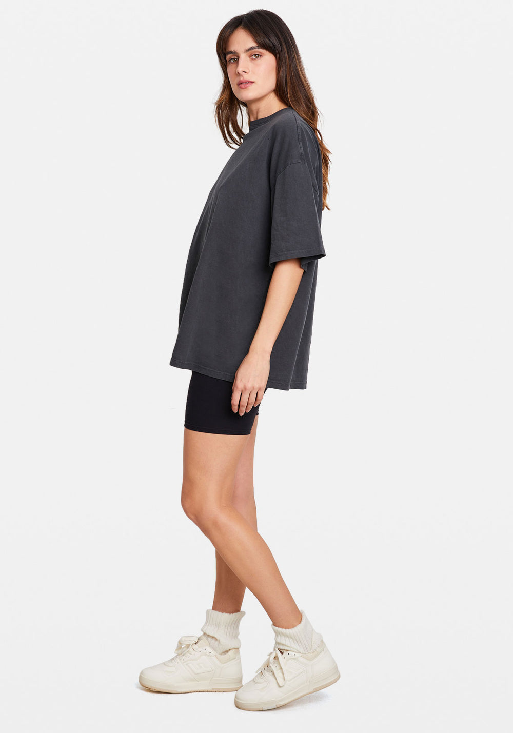 OVERSIZED VINTAGE TEE WASHED BLACK