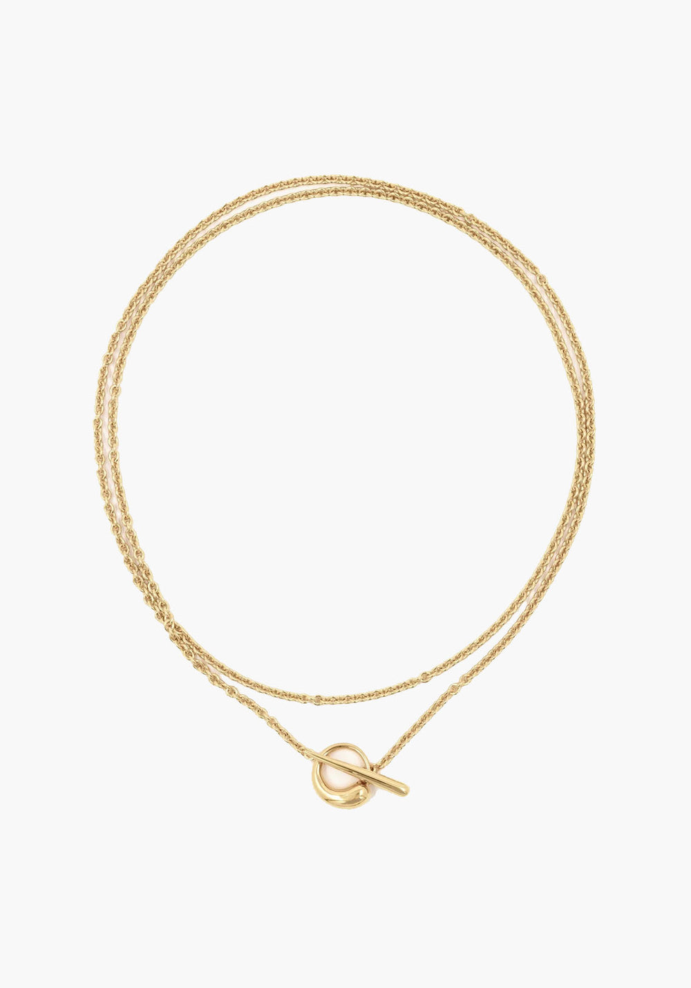 OCULUS 15026 BRASS WITH 18K GOLD PLATING NECKLACE