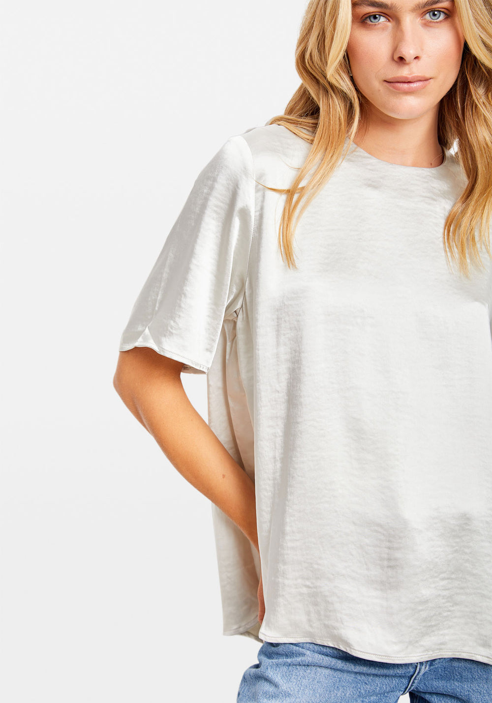 DENISE SS TOP 14908 WHITE ONYX