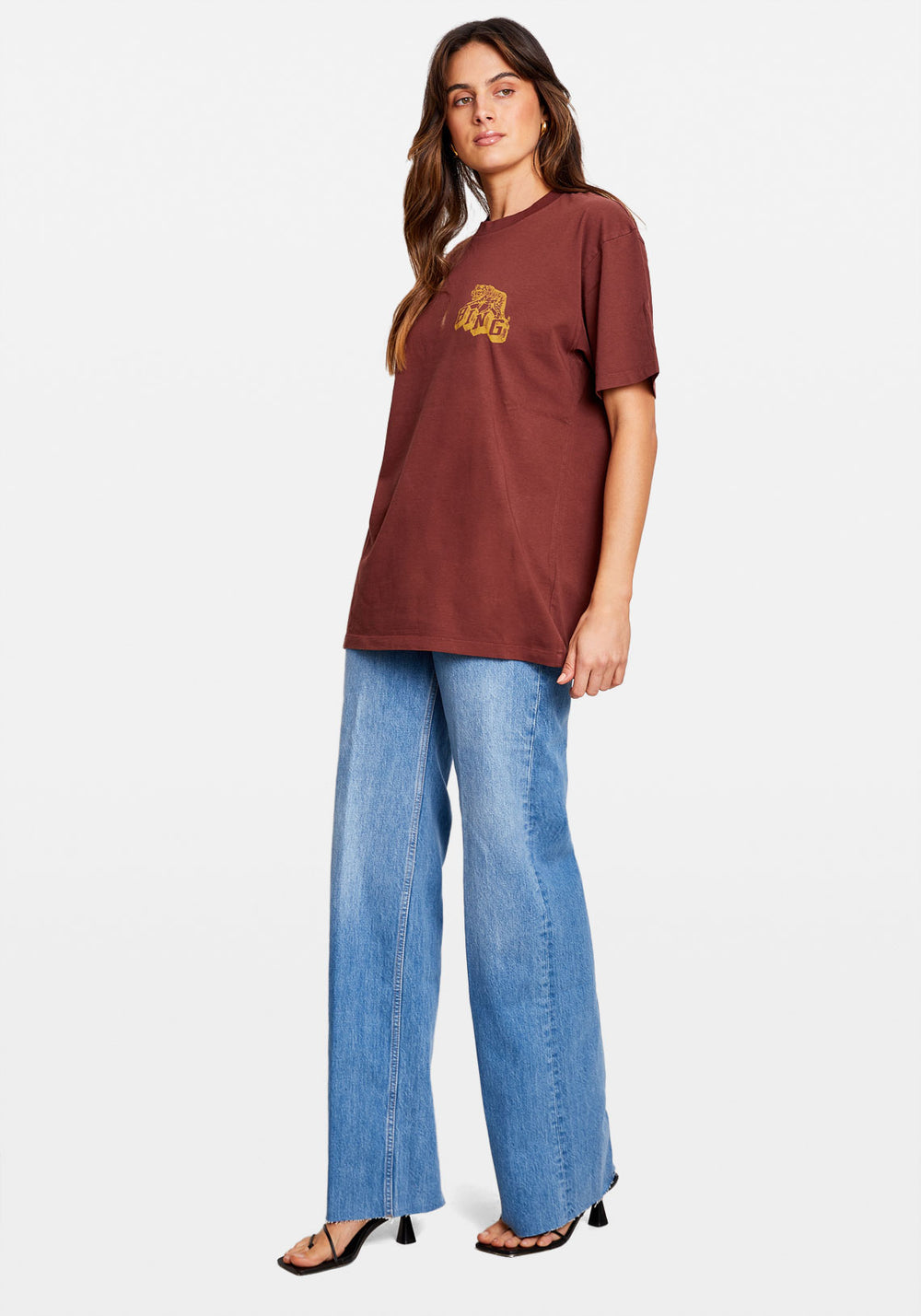 WALKER TEE RETRO TIGER WASHED FADED CHERRY