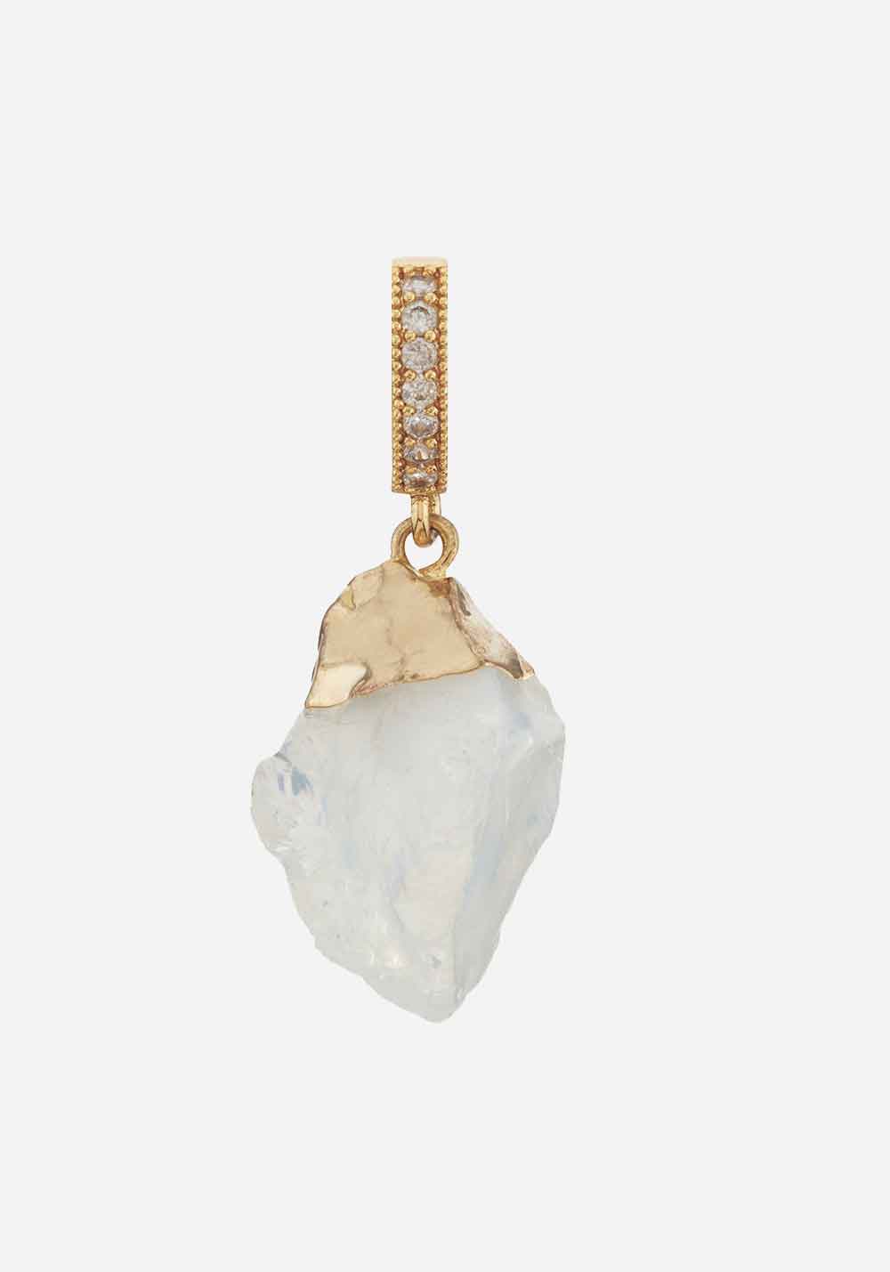 MOONSTONE PENDANT PAVE CONNECTOR