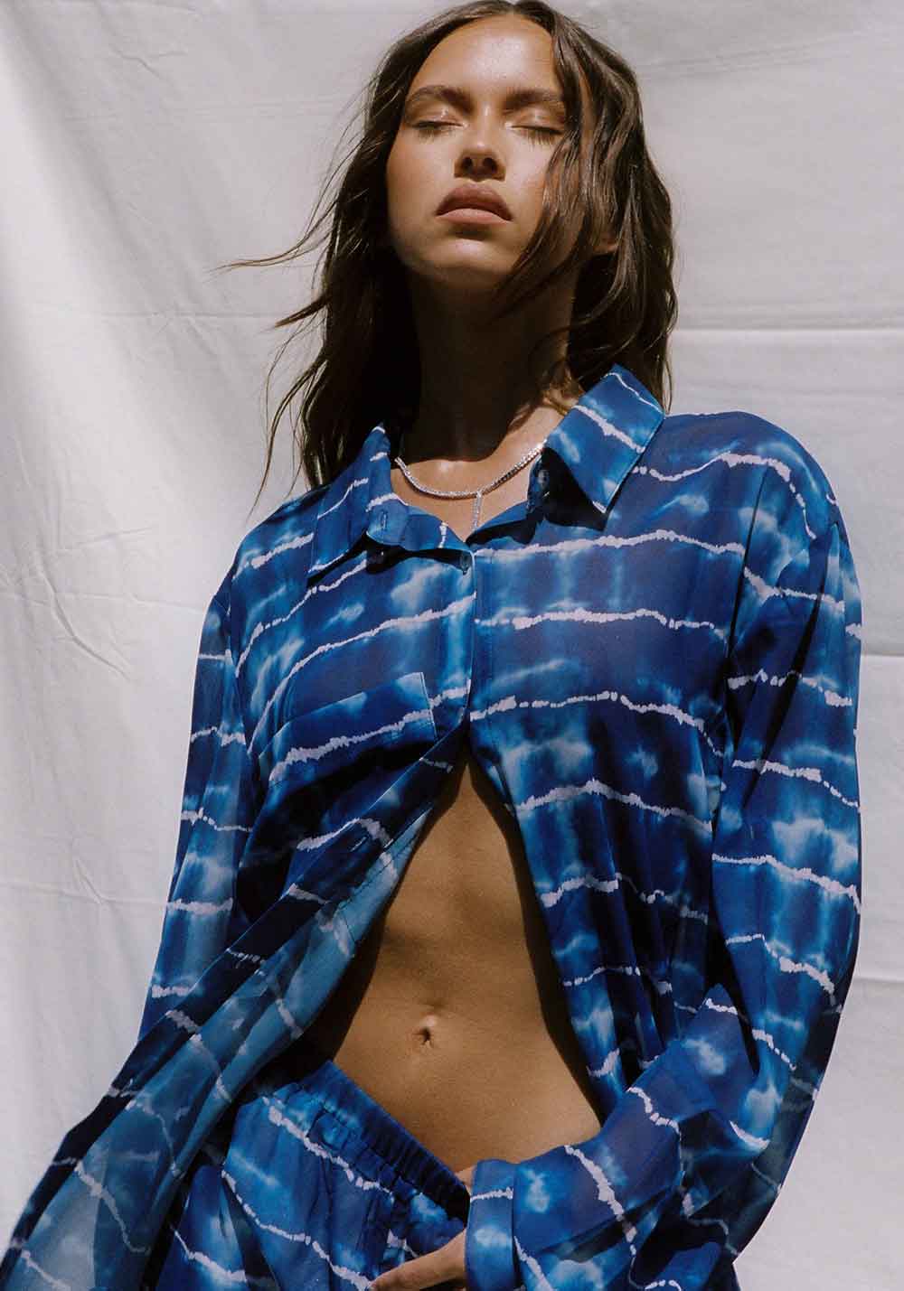 TIE DYE SHIRT BLUE