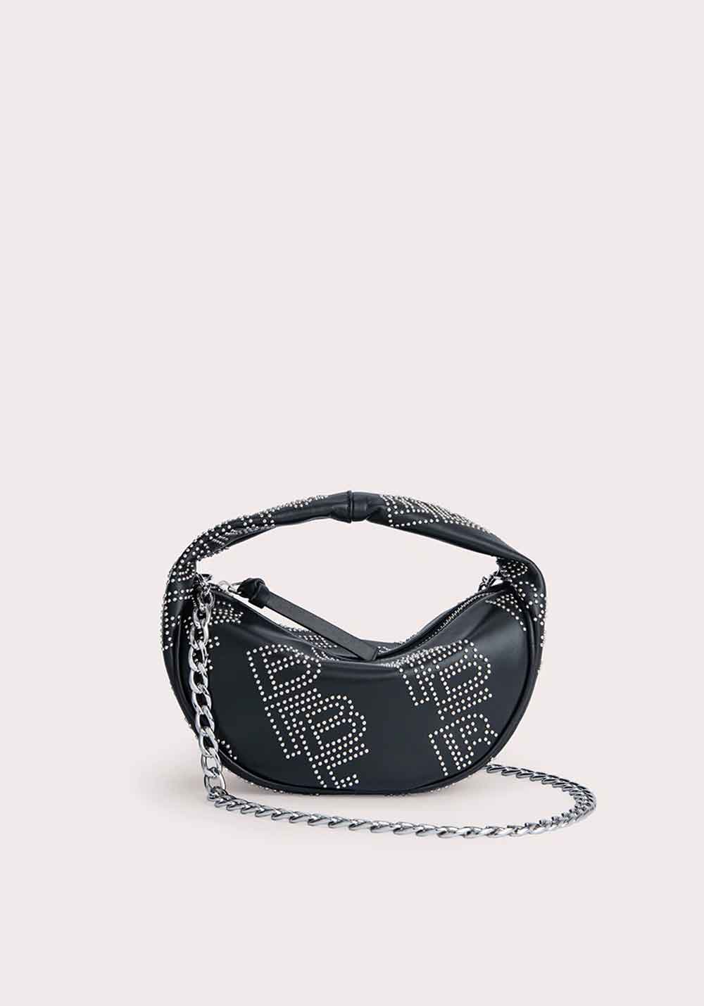 BABY CUSH BLACK STUD LEATHER