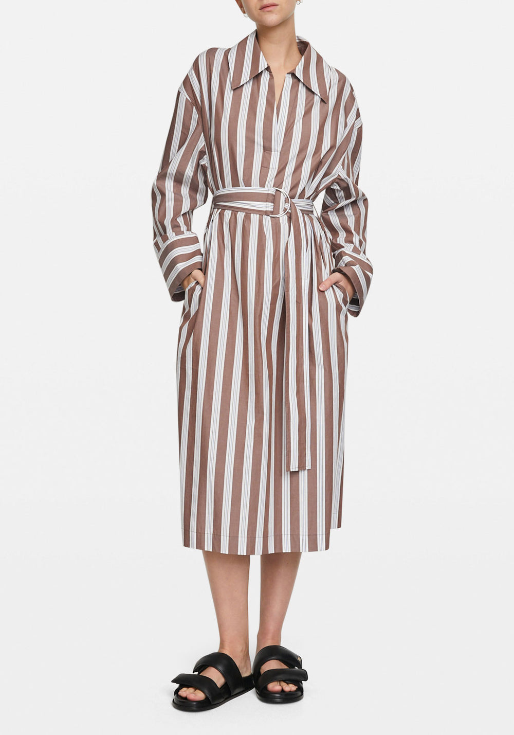 Malene Dress Brown St.