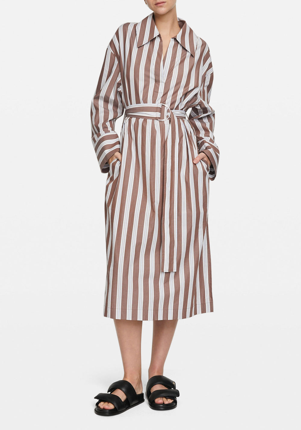 Malene Dress Brown St.