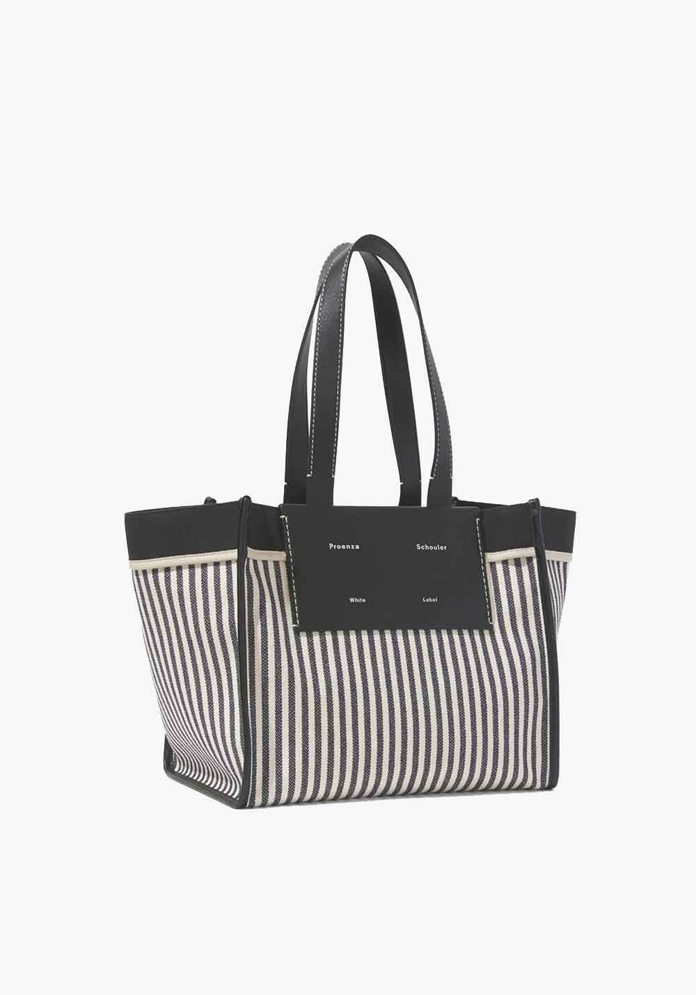 LARGE MORRIS TWO TONE STRIPE DARK NAVY/VANILLA STRIPE