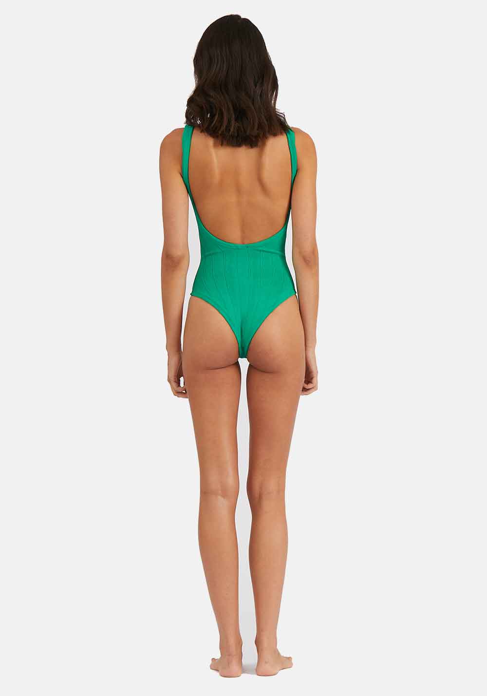 SQUARE NECK NILE SWIM EMERALD
