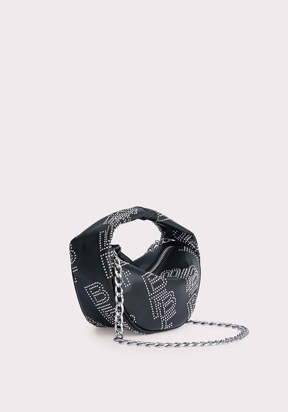 BABY CUSH BLACK STUD LEATHER
