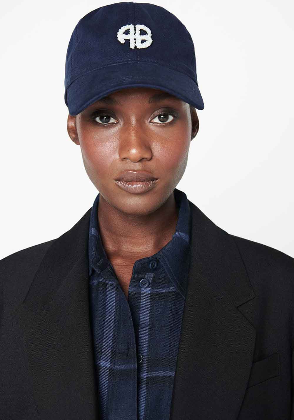 JEREMY BASEBALL CAP AB MONOGRAM PACIFIC BLUE