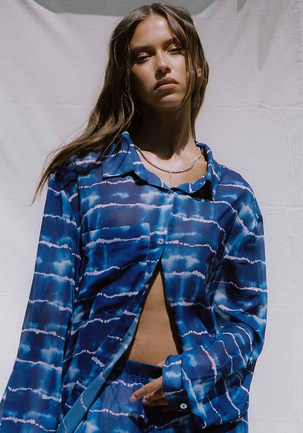 TIE DYE SHIRT BLUE