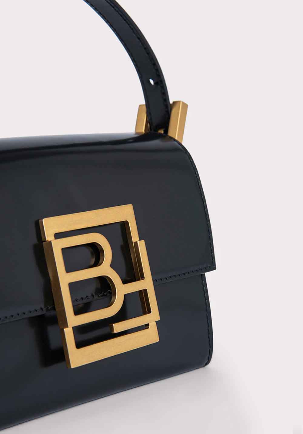 FRAN BLACK SEMI PATENT LEATHER