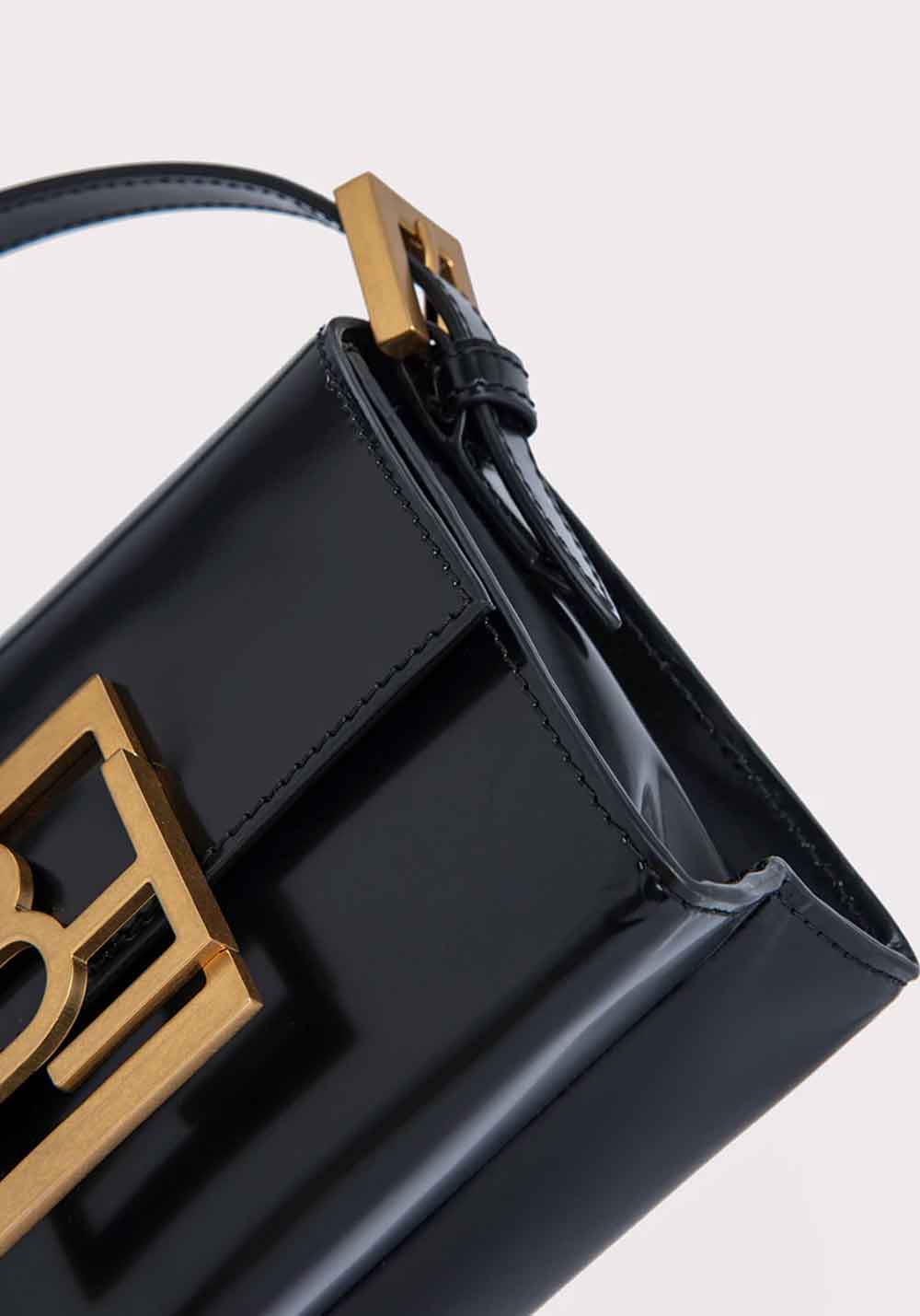 FRAN BLACK SEMI PATENT LEATHER