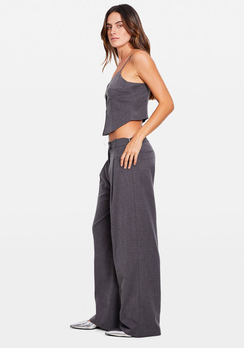 32MM Double-Faced Silk Charmeuse Bias Cut Pants