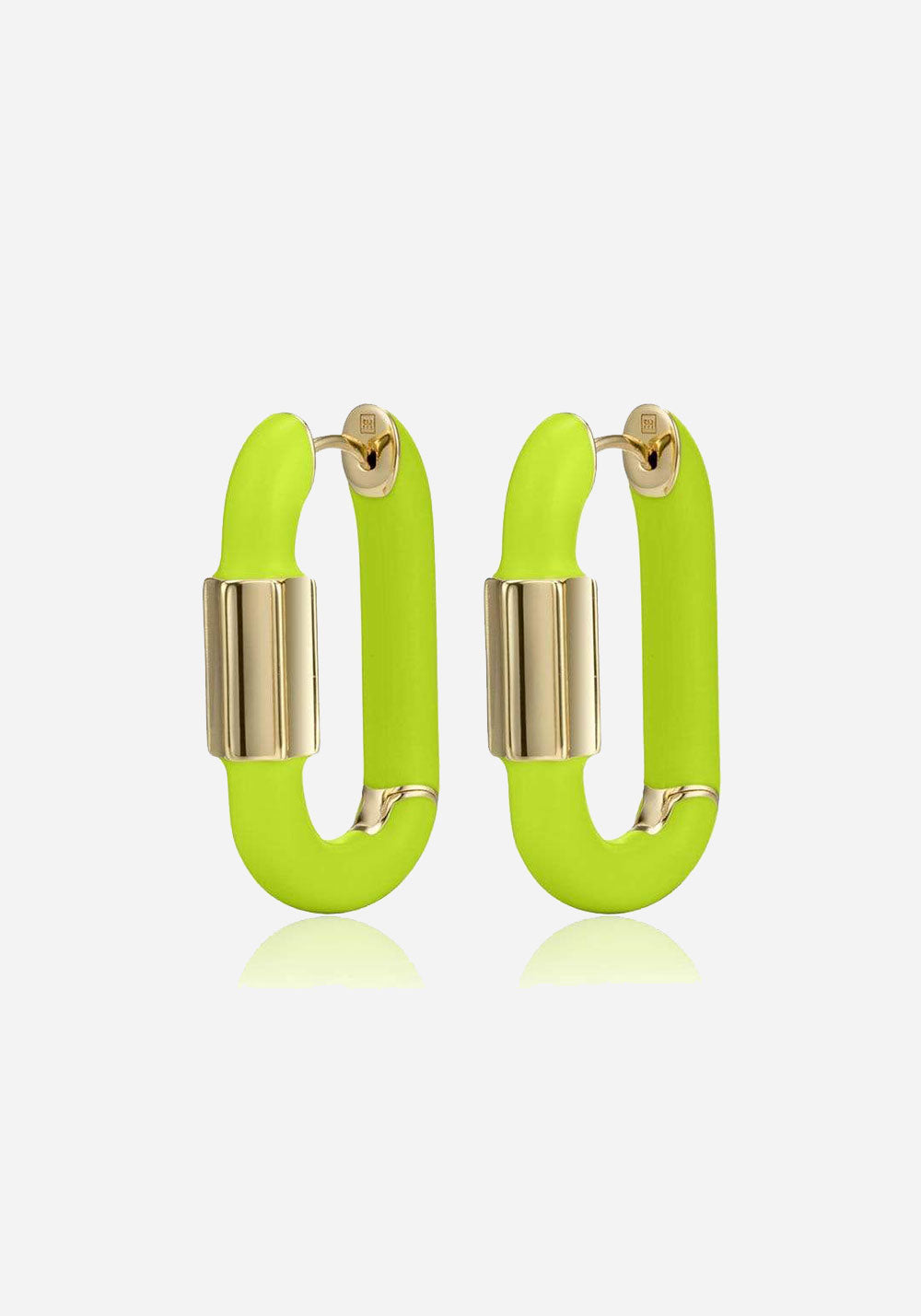 Disengage XL Neon Enamel Hoops