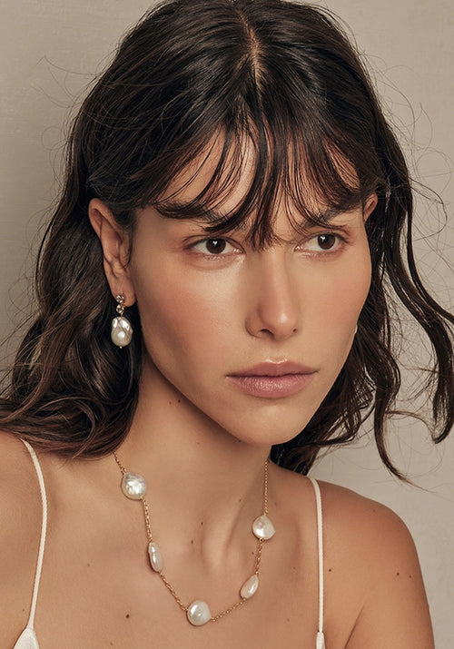 Amber sceats pearl earrings hotsell