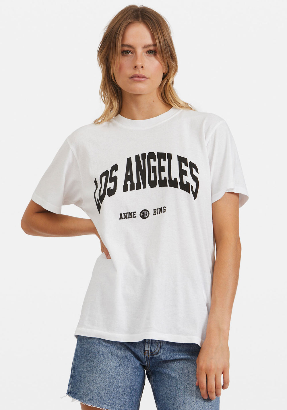 LILI TEE UNIVERSITY LOS ANGELES WHITE