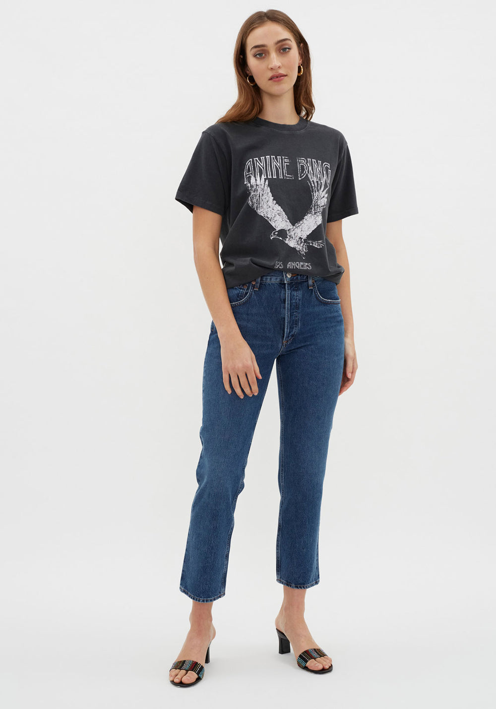 Lili Tee Washed Black Eagle