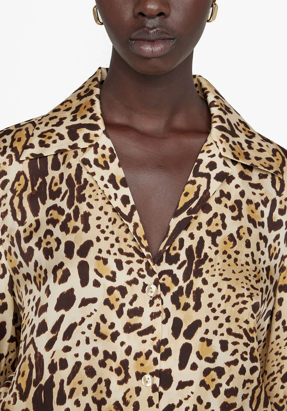 MYLAH SHIRT CHEETAH PRINT