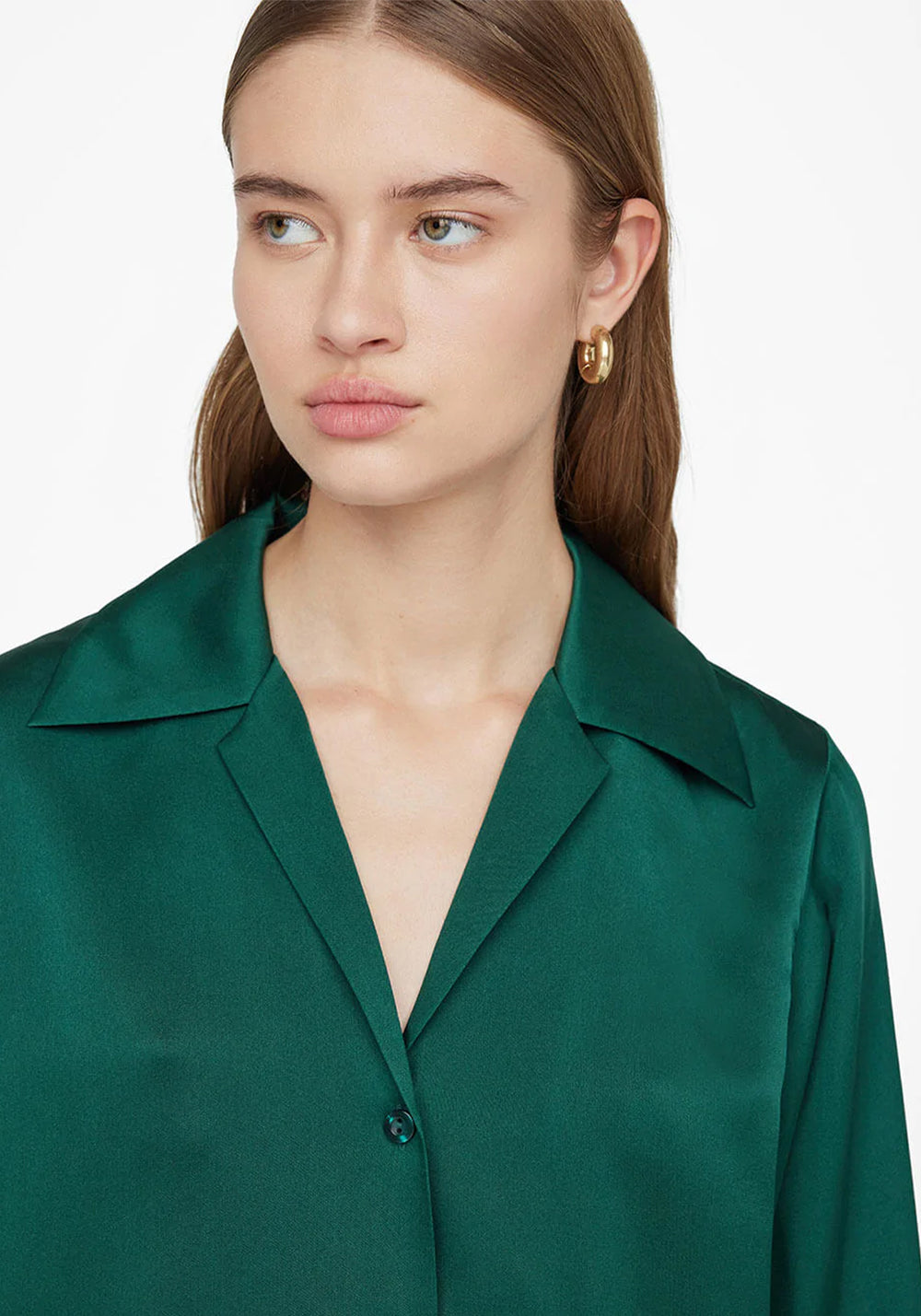 MYLAH SHIRT EMERALD GREEN