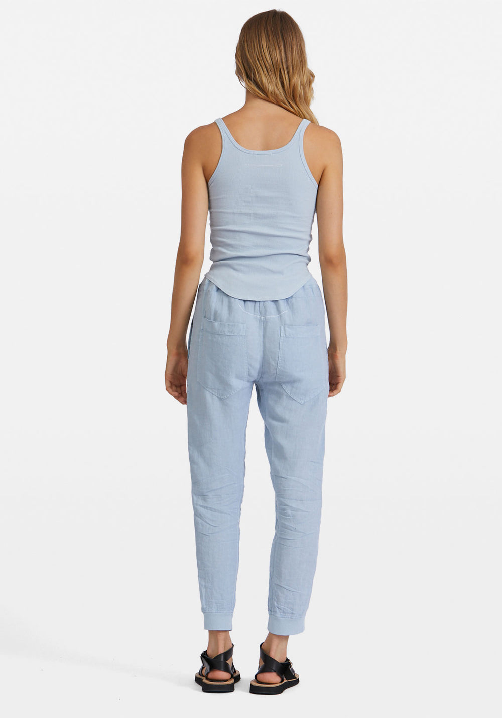 Utility Linen Rib Cuff Pant