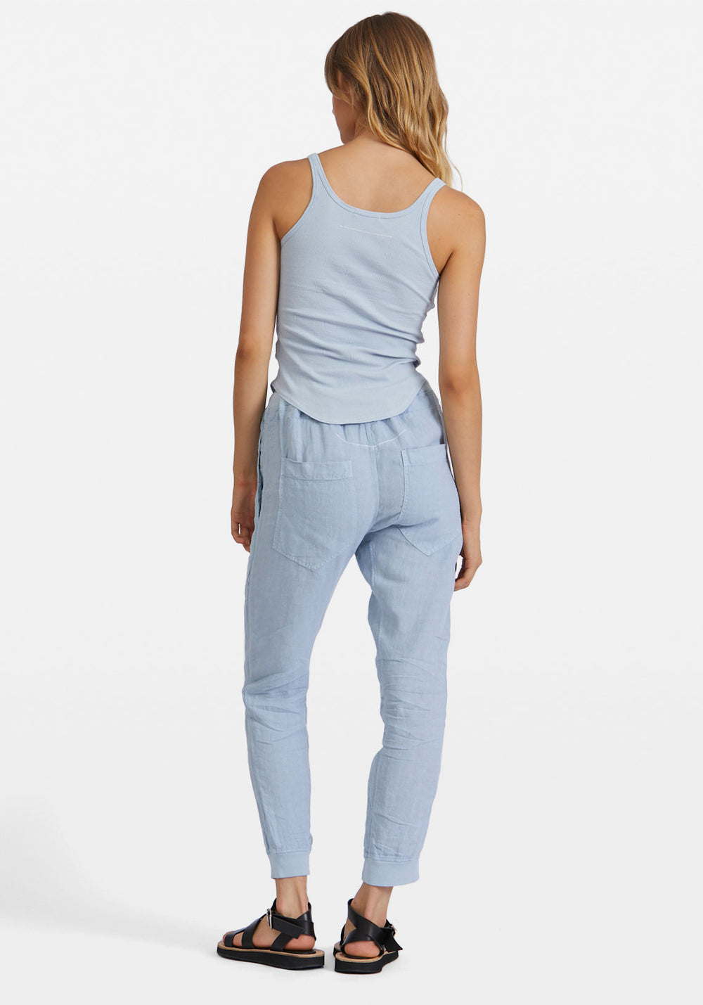 Utility Linen Rib Cuff Pant