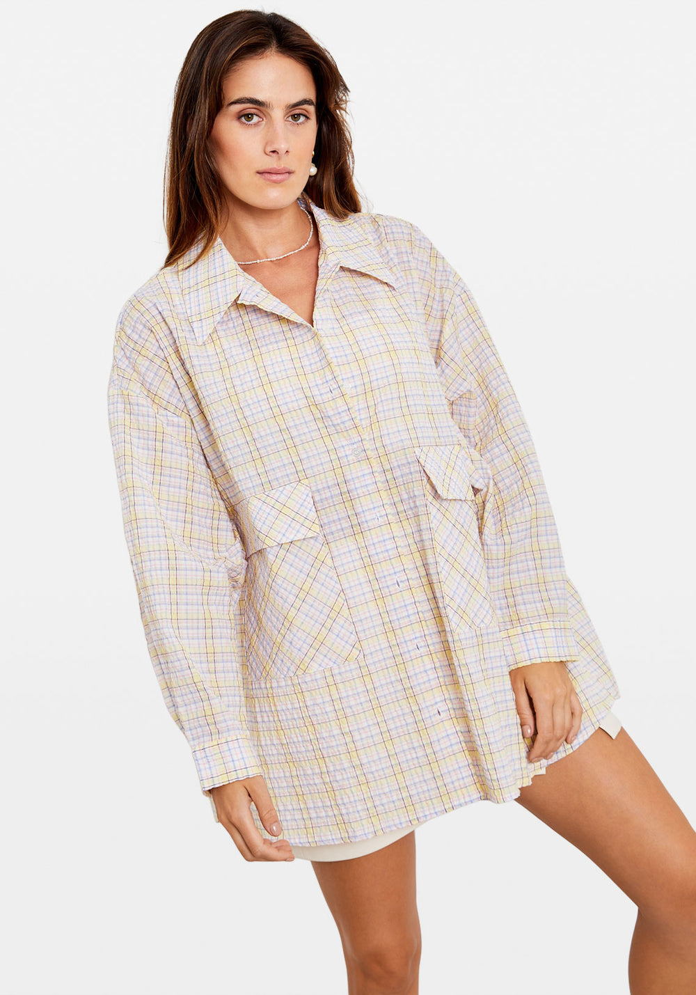 KNOX SQUARED TOP YELLOW GINGHAM