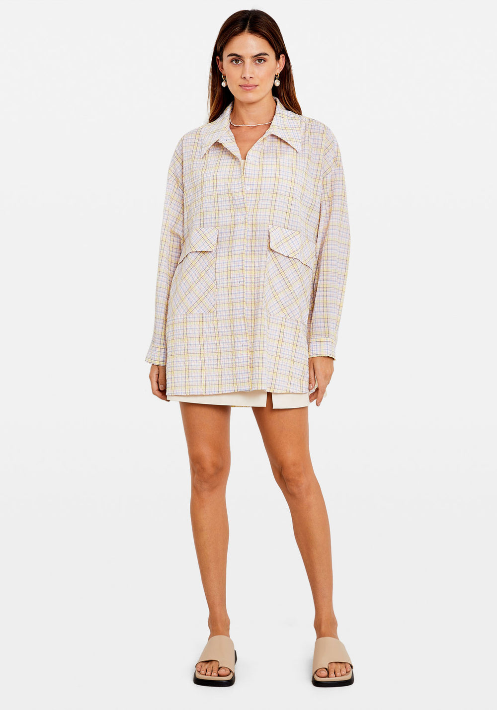 KNOX SQUARED TOP YELLOW GINGHAM