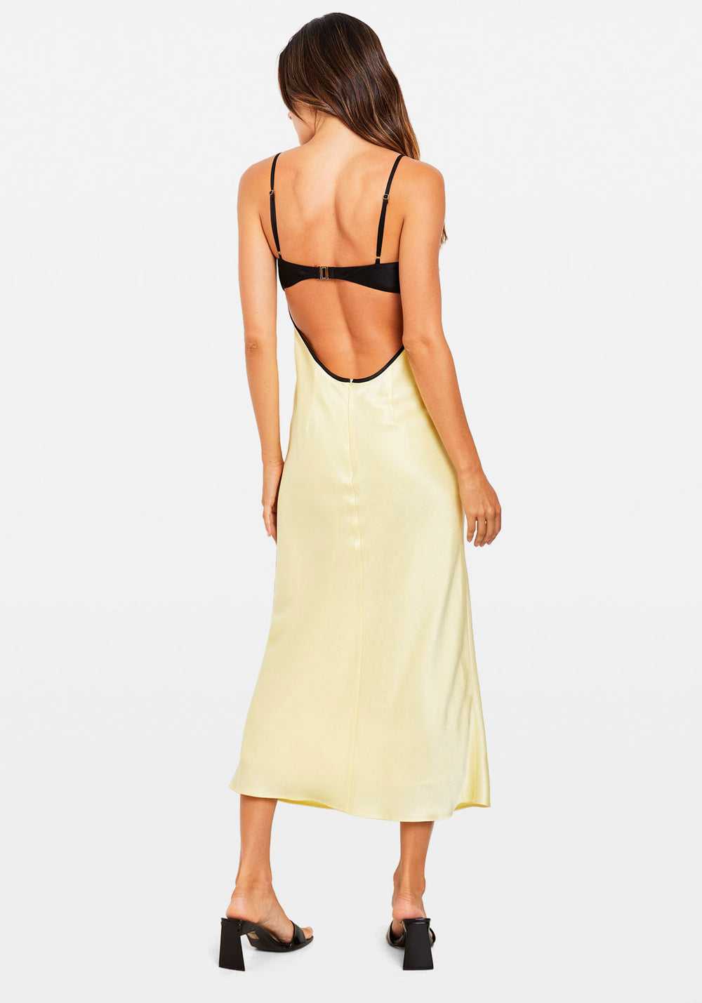 ELISSA MIDI DRESS LEMON BLACK