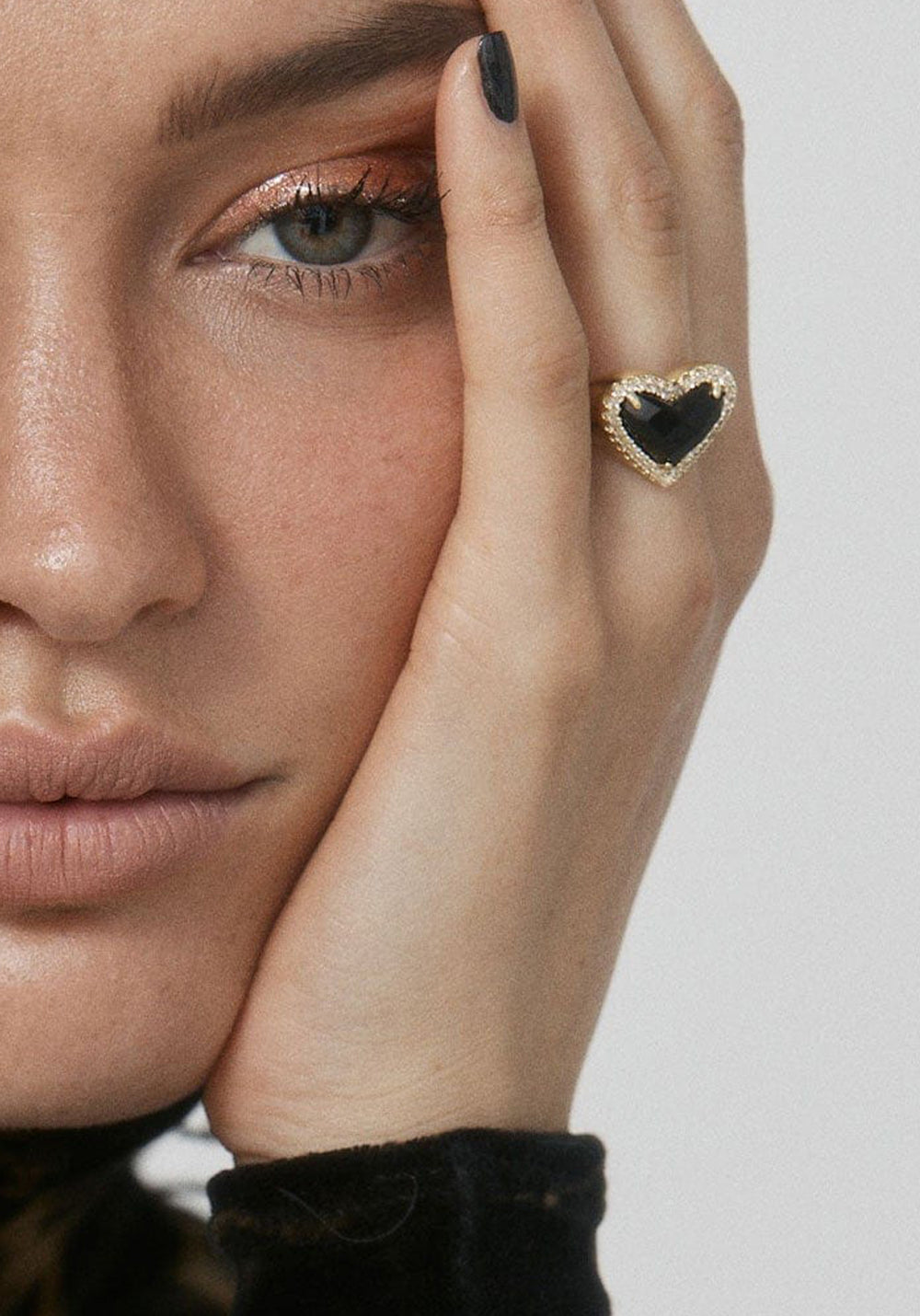 WHITNEY GEMSTONE HEART RING