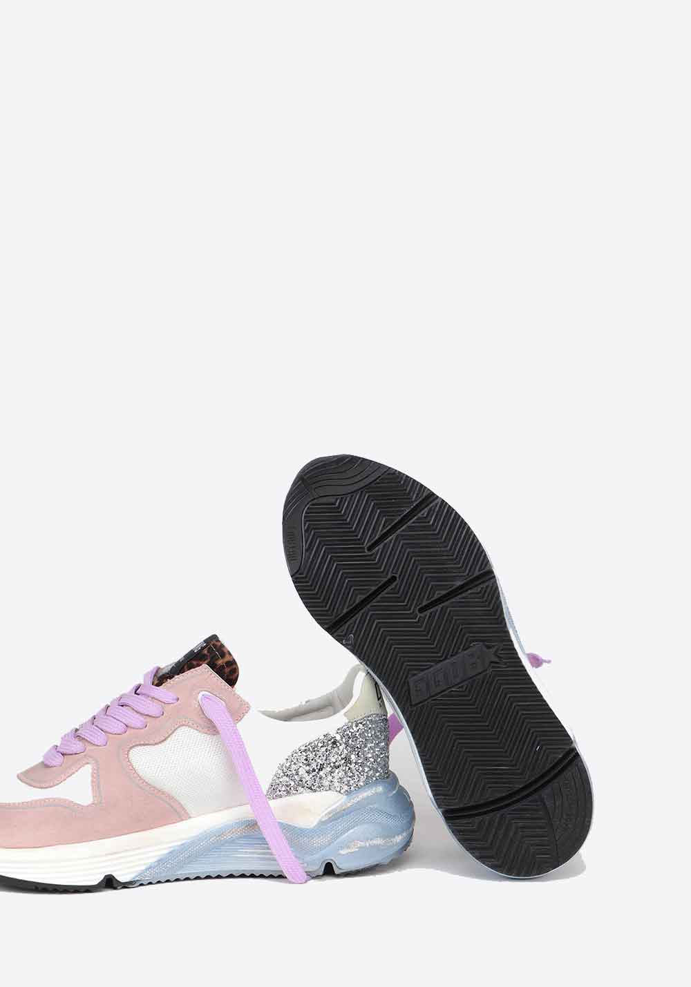 Running Sole White/Pink/Silver