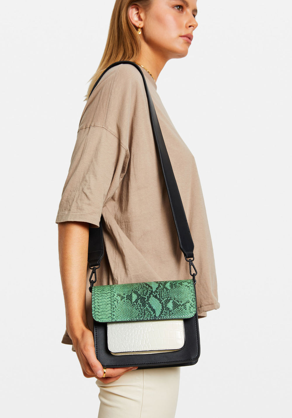 Cayman Pocket Structure Snake Faded Croco 186 Turbo
