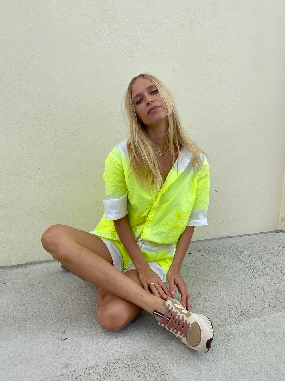 RELAXED SHORTS FLURO YELLOW