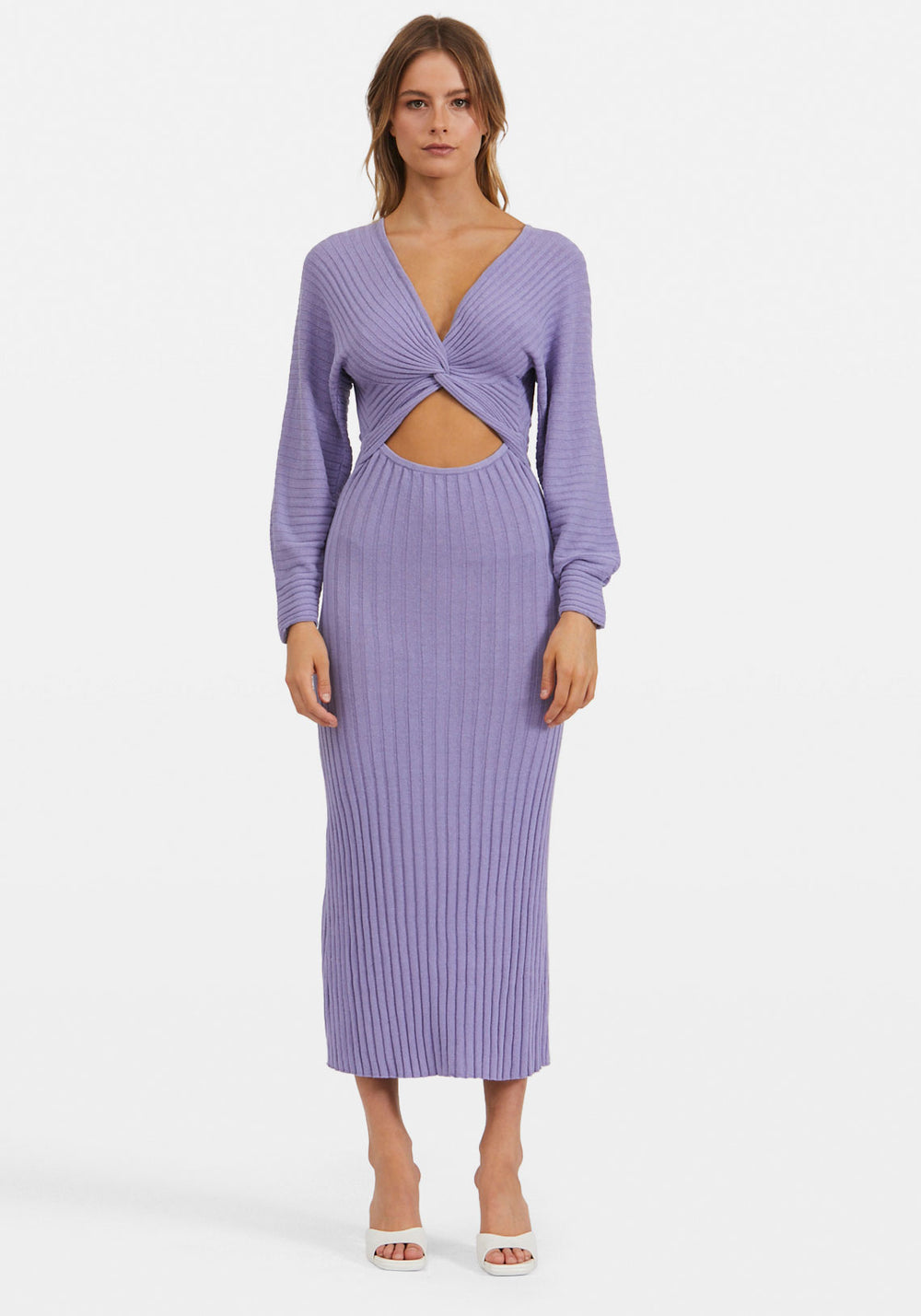 LOVE MATCH KNIT DRESS LAVENDER