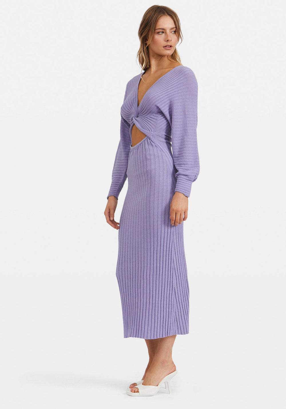 LOVE MATCH KNIT DRESS LAVENDER