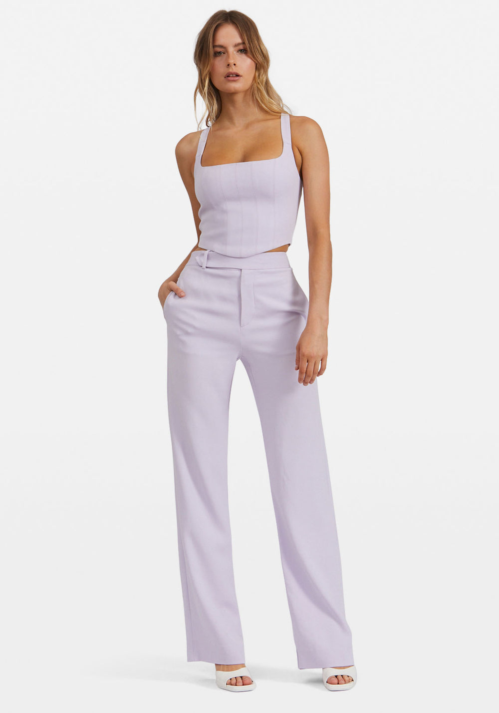 POWER PASTEL CROP TOP LILAC