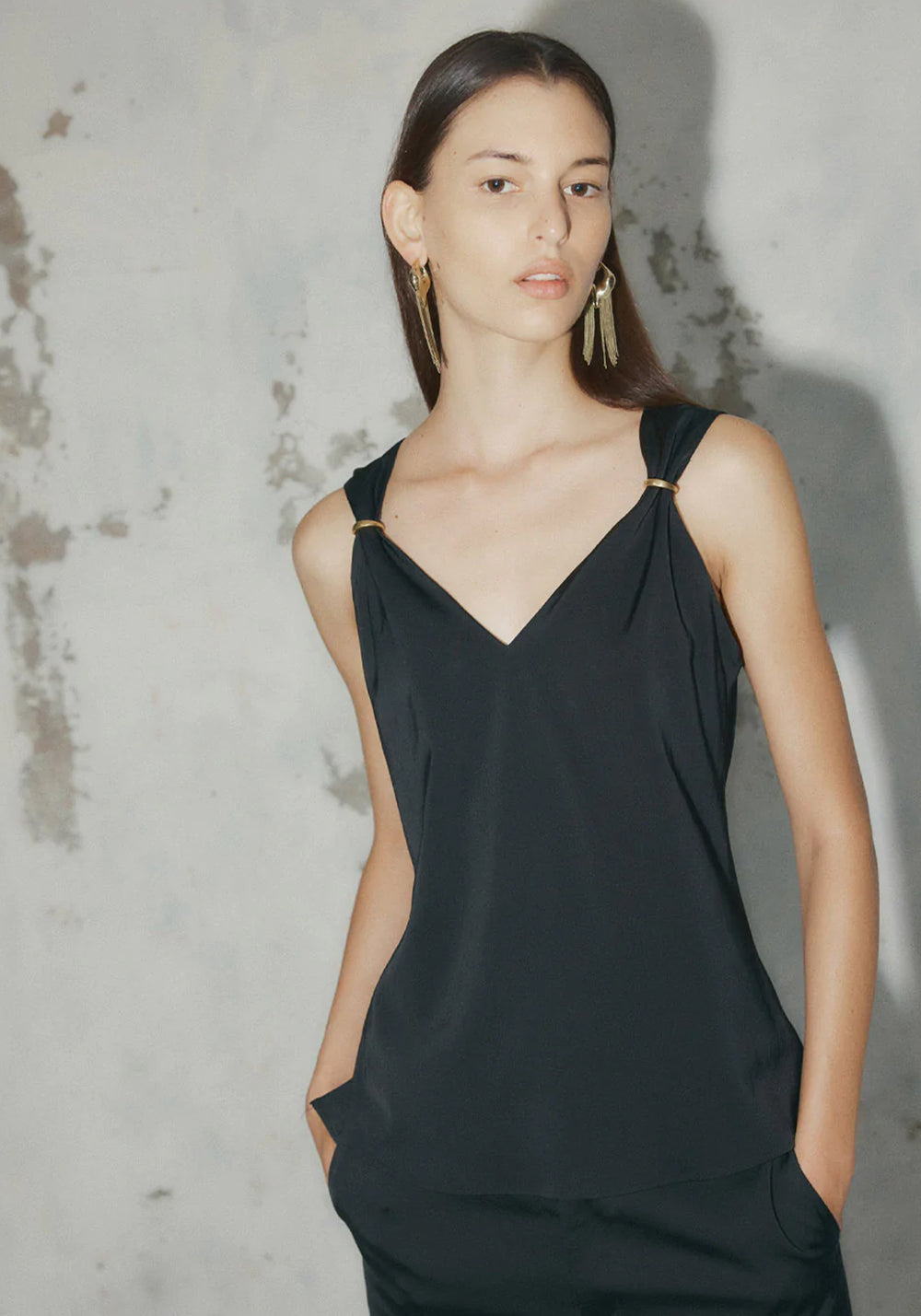 FACE TO FACE CAMI BLACK