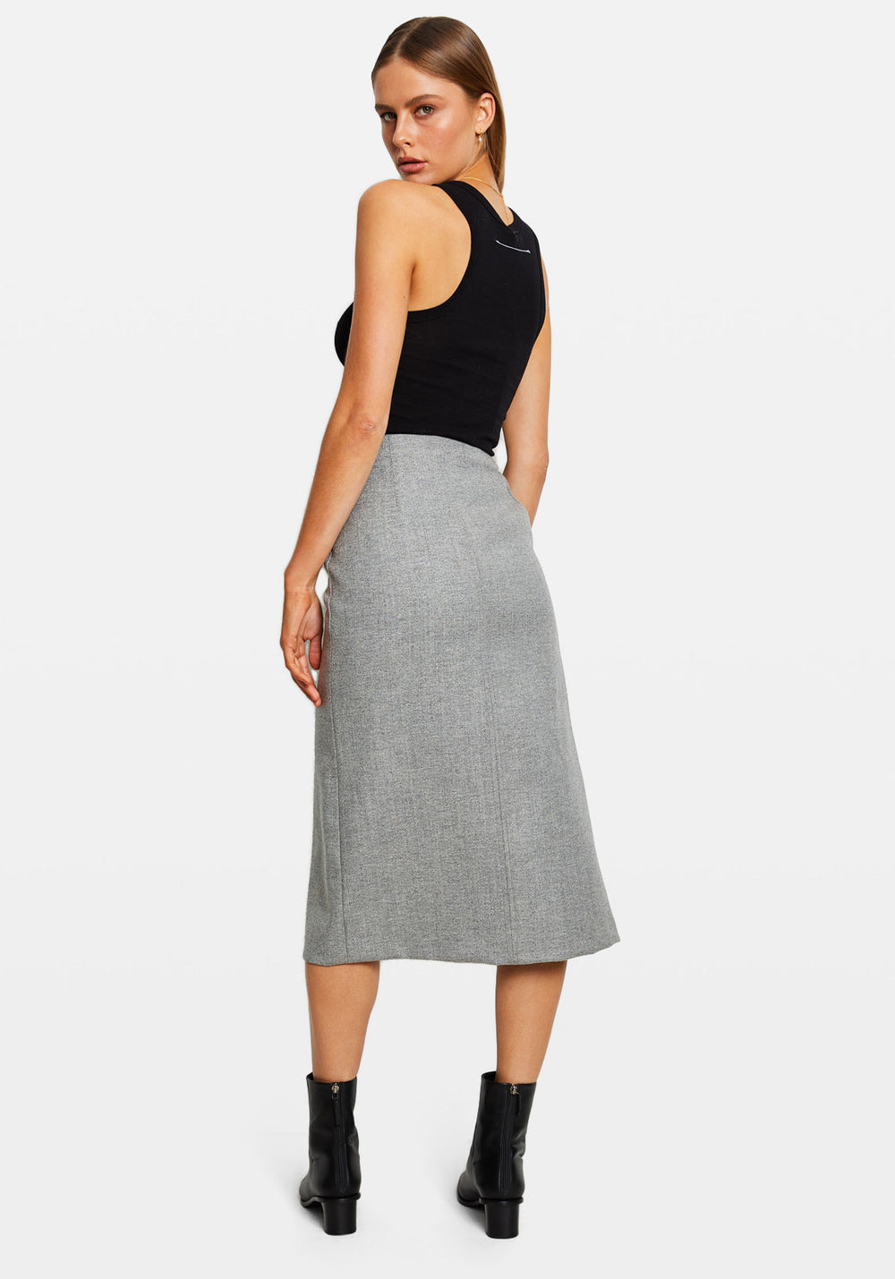 SHAPES & SHADOWS MIDI SKIRT