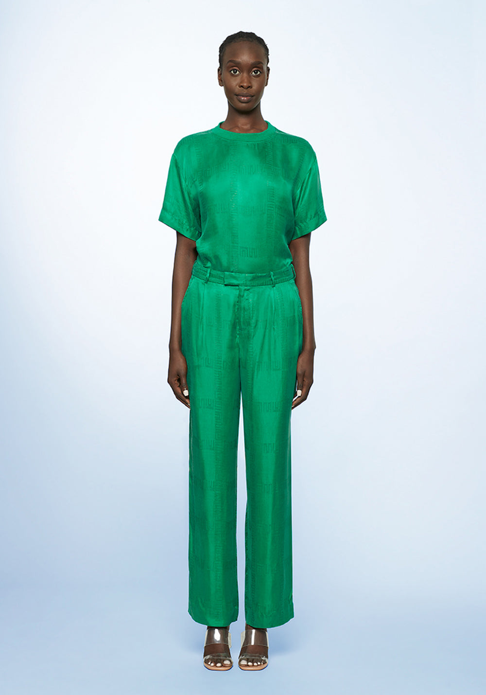 EVERGREEN VERDANT JACQUARD PANT