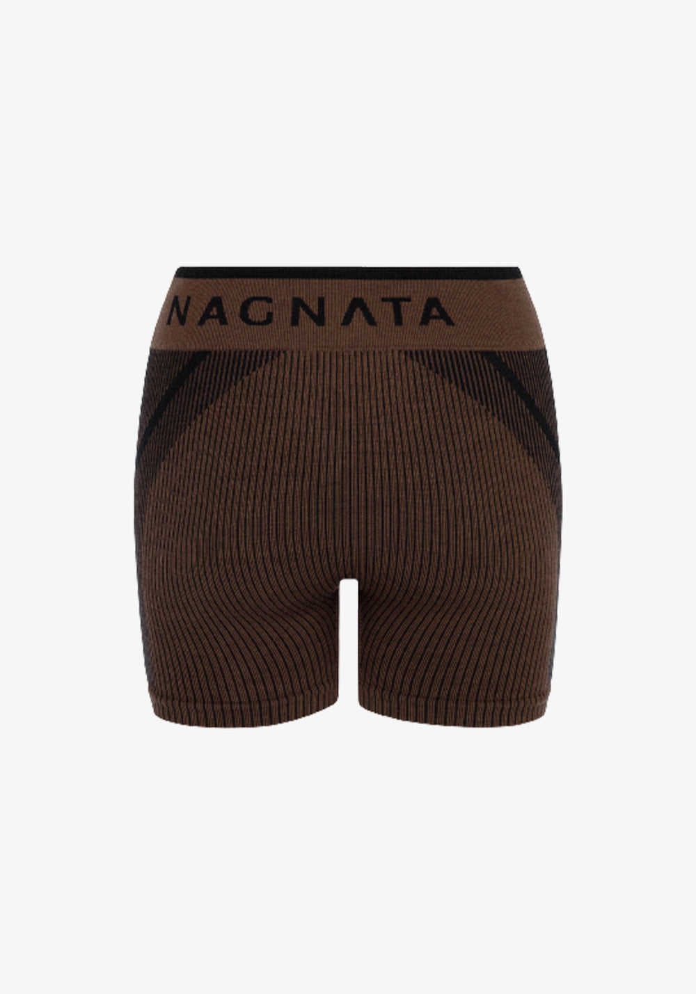 RIB MINI SHORT CACAO/BLACK
