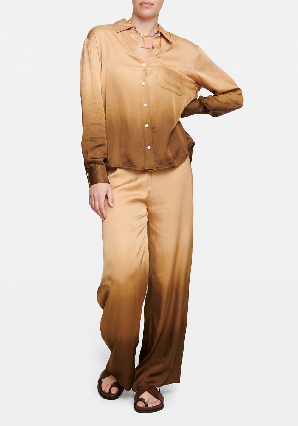 ATHENA SHIRT COCOA BROWN